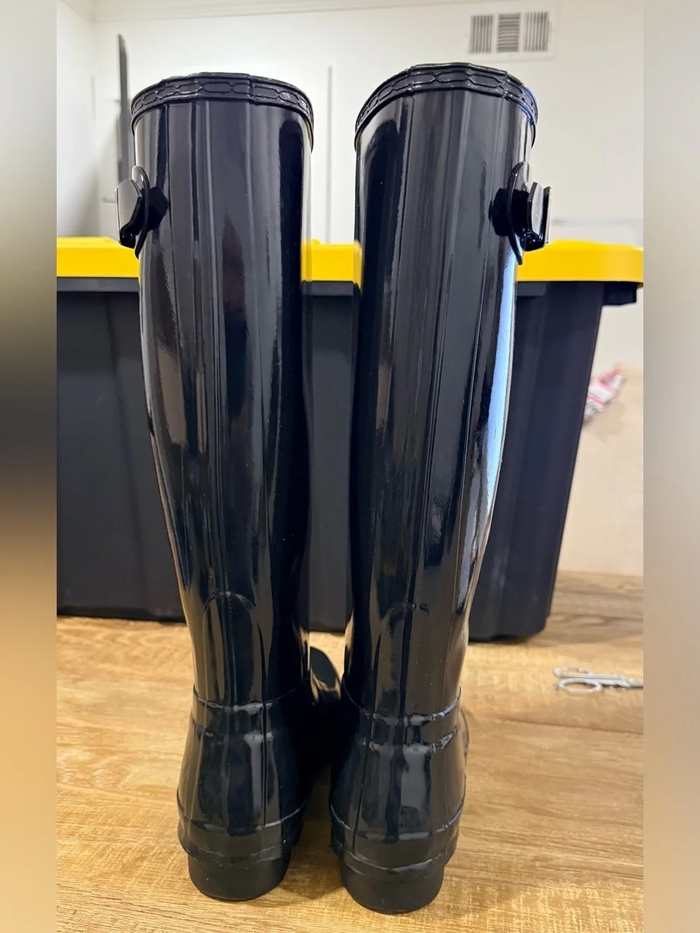 Hunter | Original Tall Gloss Black Rain Boots | Size 6